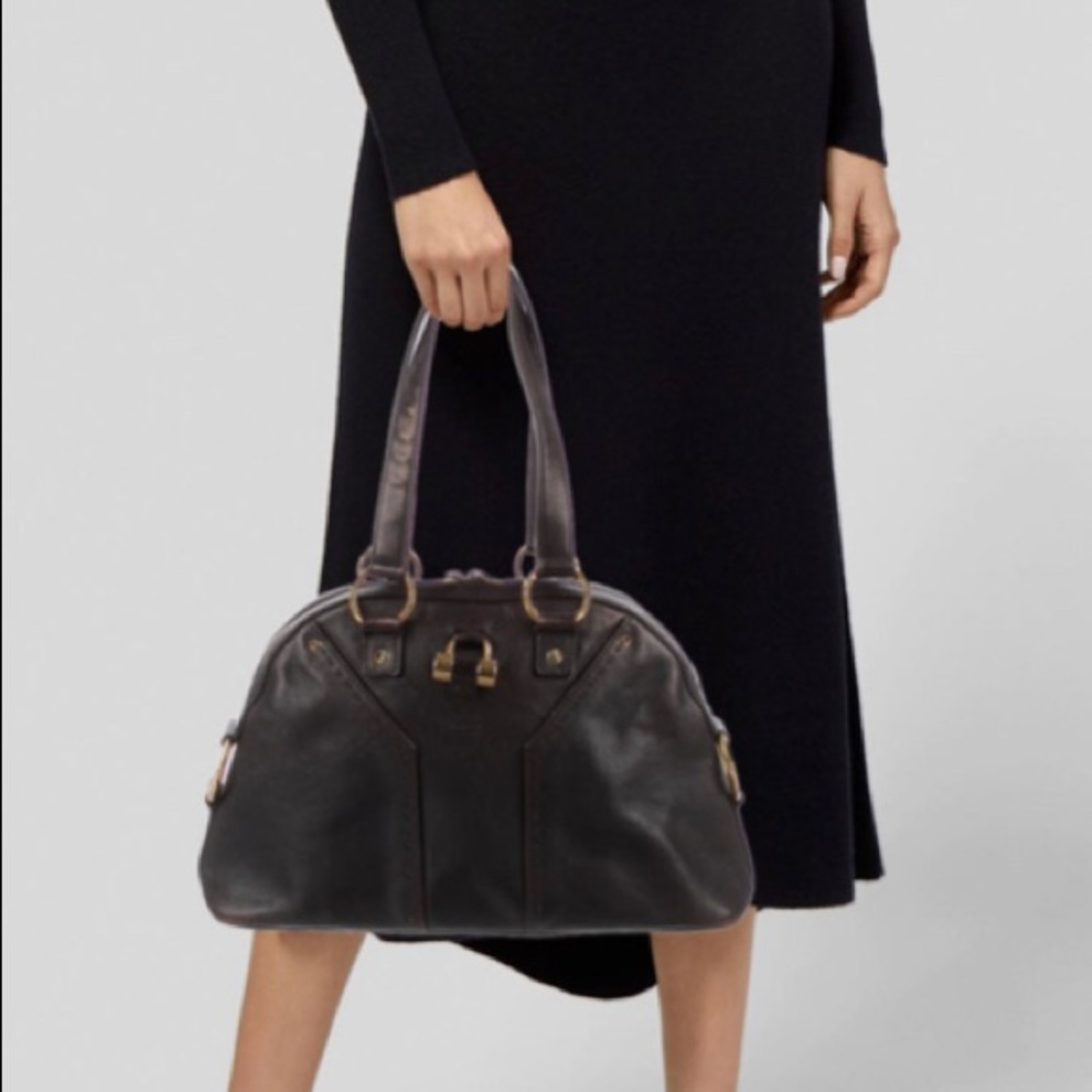 Saint Laurent YSL Muse Chocolate Brown Bag